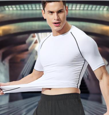 China Anti-Wrinkle Mens Tights High Speed Dry Basketball Running Short Sleeve Sports T-Shirt for sale