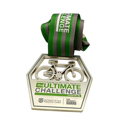 China China made in china customised zinc alloy marathon cycling trophies and medals sports fiesta cheer medals for sale