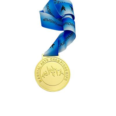 China China cheap custom metal manufactures 3d challenge medals sports with ribbon russia taekwondo kids medals for sale