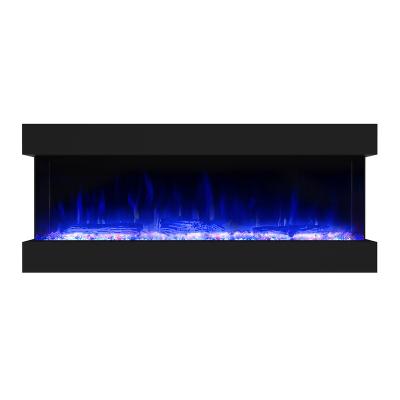 China Modern Luxury Luxstar 72 Inch Factory Wholesale 3 Sided Electric Fireplace Indoor Artificial Electric Fireplace On Hot Sale for sale