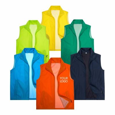 China Plus Size Printing Logo Vest Advertising High Quality Customized Vest For Men for sale