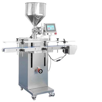 China Automatische servomotor zuigerpomp Vloeibare konfyt Honing Juice Cosmetische Crème Warme Sauce Paste Flesvulmachine Te koop