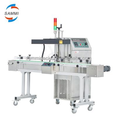 China Automatic Air Cooling Induction Sealing Machine for Bottle Floor Type Continuous Induction Sealer Aluminum Lids Sealer for sale