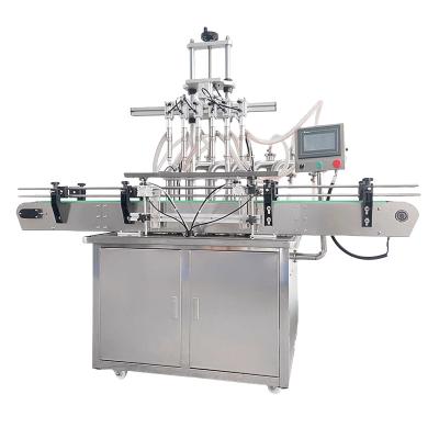 China Automatic Production Machine Bottle Liquid Filling Capping Labeling Line Stainless Steel Oil Filler Machine Lip Oil Milk Carton for sale
