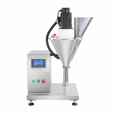 China Máquina semiautomática de llenado de polvo seco Bolsa de botella Leche Cosmética Química de Pólvora Pesada de dosificación Aguilar Máquina de llenado de polvo en venta