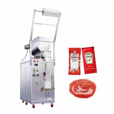 China Small Bag Liquid Sauce Ketchup Packing Machine 4 Side Seal Sachet Manufacturer Good Price for Food Application Pouch Packaging for sale