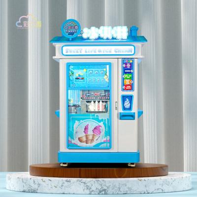 China Commercial Ice Cream Vending Machine 3000W L126*W100*H266cm Size for sale
