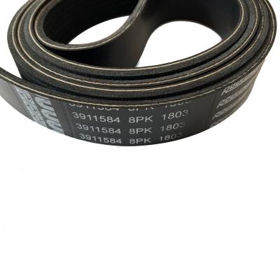 China Marine Engine Komatsu Excavator Multi-slot Fan / Generator C3911584 4BT3.9 Ribbed Belt C3911584 for sale