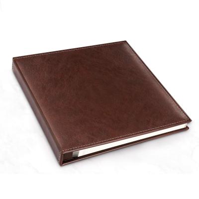 China Eco-friendly Self-adhesive Self-adhesive Stick Leather Self-adhesive Stick Family PU Hardcover Book Leather Photo Albums for sale