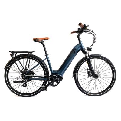 China Aluminum Alloy European Style Commuter E Bike LCD Display Electric Bicycle, Rear Brushless City 8 Motor Speed Hub Cruiser Electric Bike Adults for sale