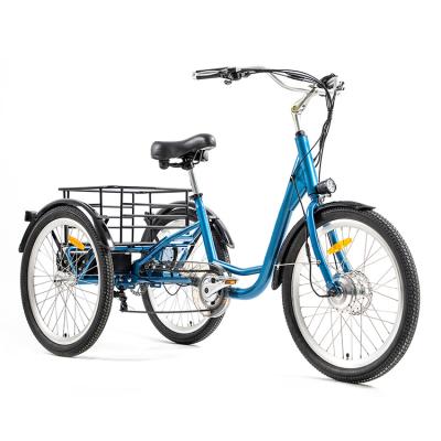 China Wholesale Steel Long Range Three Wheel Comfortable Adult Tricycles Electric Cruiser 7 Speed Bike for sale