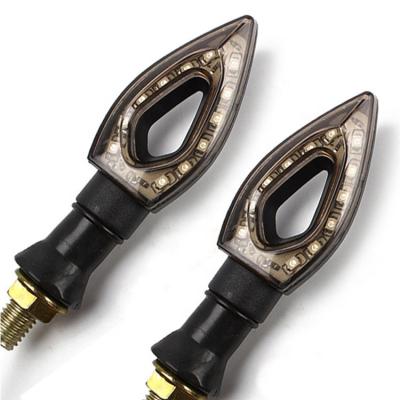 China 2pc 12 LED Turn Signal Indicator Light Motorcycle Turn Signal Lights Tail Lights Motorbike Motorcycle Indicators for sale