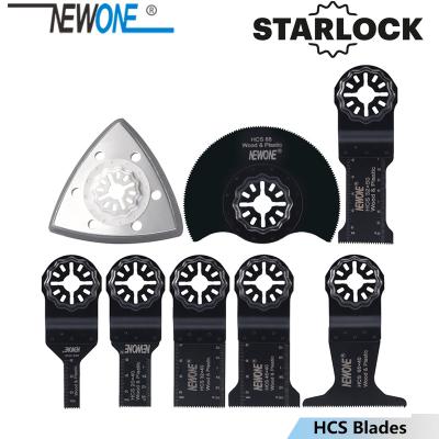 China NEWONE 1pc HCS Carbide Starlock Oscillating Tools Saw Blades Multi-tool Renovator blade for Wood Plastic working Remove Soils Other for sale
