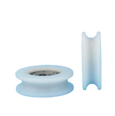 China High Speed POM Nylon U Groove Plastic Coated Small Bearing For Shower Room for sale