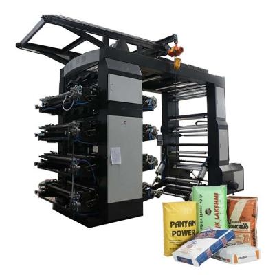 China Factory 8 Color Plastic Printing Machine Bag High Speed Woven Flexographic Printers for sale