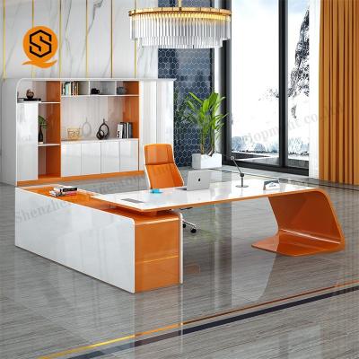 Chine Les meubles de bureau extérieurs solides communs sans couture L forment le Tableau de bureau à vendre