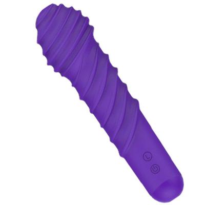 Chine Le plein silicone rechargeable a couvert la baguette magique imperméable tenue dans la main de vibrateur de pénis de femme de vibrateur de sexe femelle de tache de G à vendre