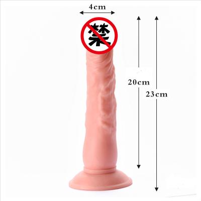 Chine Jouets clitoridiens de stimulation de pénis réaliste de silicone d'IPX6 40mm pour la femme à vendre