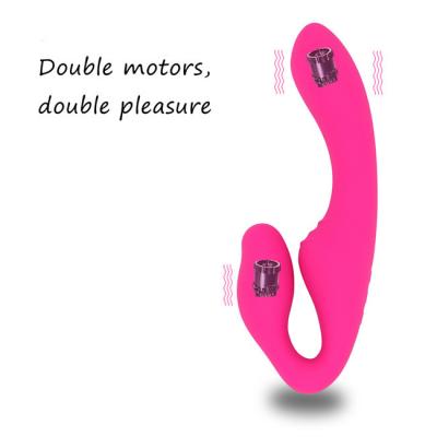 중국 10 모드 실리콘 Clit Vibrator 섹스 토이 IPX5 끈이없는 더블 엔드 딜도 라구 딜도 판매용
