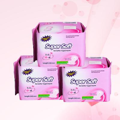 China Goedkwaliteit Menstruatie Pad Dikke Sanitaire Servetten Vrouwen Pads Vrouwelijke wegwerp Sanitaire Servet met een goedkope prijs Te koop