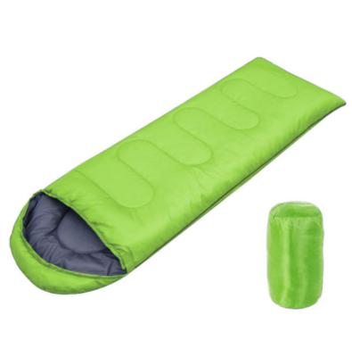 China Wholesale Cheap Adult Envelope Type Travel Hiking Waterproof 170T Cotton Hollow Polyester Fiber Outdoor Camping Envelope Sleeping Bag for sale