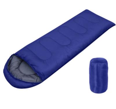 China Wholesale Fiber Envelope Type Cheap Adult Waterproof Cotton 170T Hollow Polyester Outdoor Travel Hiking Camping Envelope Sleeping Bag for sale