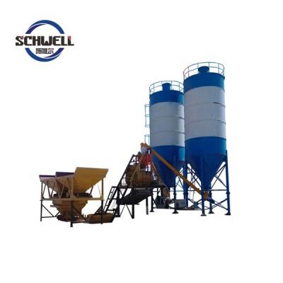 China Hotels hzs25 small concrete batching plant ready made for sale