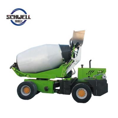 China Hotels 5.5 Cubic Meter Mobile Concrete Mixer With Self Loading Of Porcelain for sale