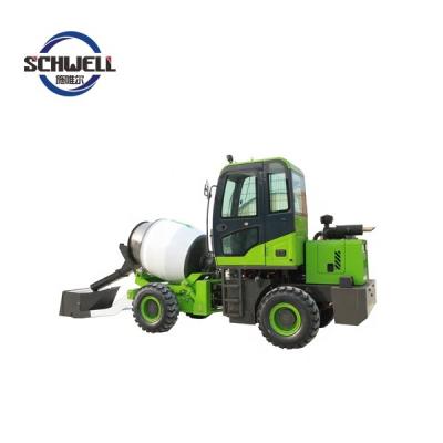 China Hotels 0.5cub Self Loading Mobile Concrete Mixer for sale