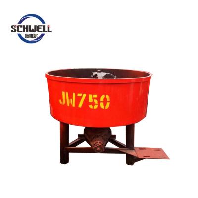 China General Construction Sites JW750 Concrete Pan Mixer For Sale Electric Type for sale