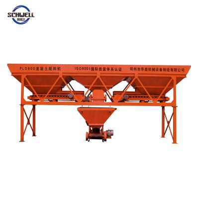 China Building Material Stores China Factory Two Bins Machine Concrete Aggregate Batching Batcher for sale