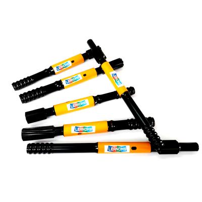 China Construction works LEANOMS T38 T45 Top Hammer Rock Drill Shank Adapter For HD709 HD712 Drill Rig for sale