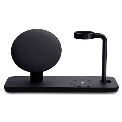 China Uniqe & 2021 Amazon Patent Bestseller Magnetic 3 in 1 Wireless Charger Stand for iPhone12 for AirPods for Apple Watch for sale