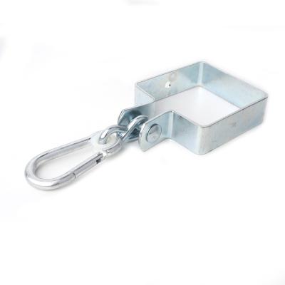 China Heavy Industry Square Collar Hook With Snap Hook Swing Hook for sale
