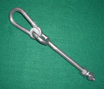 China AISI304/316 Stainless Steel Eye Bolt With Snap Hook for sale