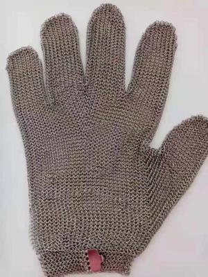 China Stainless steel CUT RESISTANT GLOVES ring mesh chain mail mesh auti-cutting safety gloves S M L XL XXL for sale
