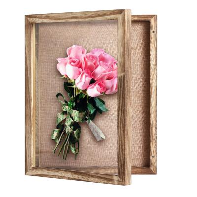 China Luxury 11*14 Picture Canvas Deep Wood Glass Poster Square Handprint Shade White Box View for sale