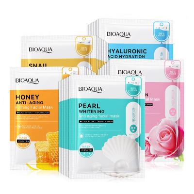 China Wholesale Korean Rose Honey Face Mask Lightening Skin Moisturizer Beauty Pearl Moisturizer BIOAQUA Moisturizer Peel Sheet Mask for sale