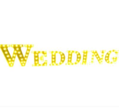 China ABS Most Popular Electronic Sign Customs 3D Lead Number Light Up Letters Battery Marquee Letters For Wedding Birthday Party Decoration for sale