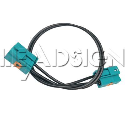 China FAKRA Extension Cable Dual FAKRA Z Code Straight Type Connector Cable for sale