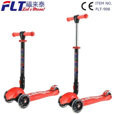 China PU Easy Carry Lightweight Kids Kick Folding Scooters With Cute Basket And Sturdy Platform for sale