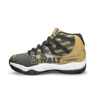 China Cushioning Hot Sale Custom Basketball Comfortable Outdoor Walking Shoes Fashion Sport Sneakers Print Team Logo for sale