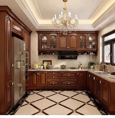 China Solid Wood 10x10 Kitchen Cabinets Assembled Scratch Resistant for sale