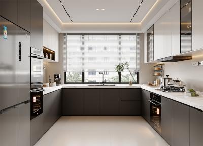 China Factory Custom Mdf Shaker Design Soft Close Hinges Kitchen Cabinet for sale