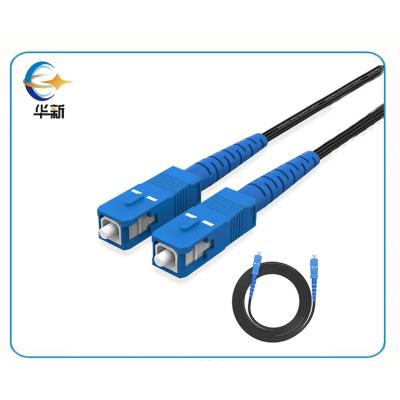 China G657a Single Mode With Connector Preconnectorized Drop Cable Sc Leather Jumper Sc Apc/Upc for sale