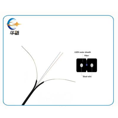 China Indoor Gjxh Gjxfh Ftth Drop Cable Single Mode 9 /125 2*3mm Lszh for sale