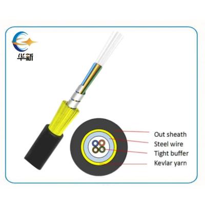China HUAXIN OEM GJSFJV Double Aramid Braided Armored Cable Special Cables Black for sale
