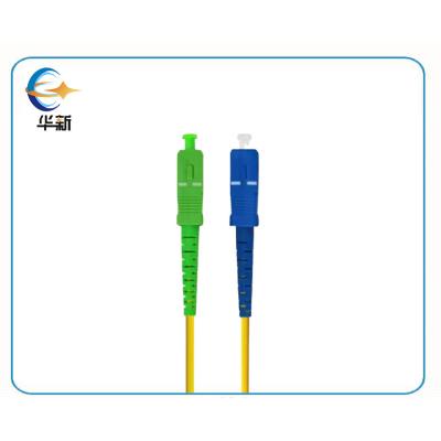 China LSZH Smf Patch Cord LC SC UPC APC YELLOW COLOR Sc To Sc Fiber Patch Cable for sale