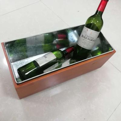 China Custom Unfinished Wholesale Wood Ice Bucket for sale