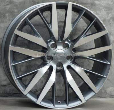 China 20x9 22x10 5x108 5x120 matte black car face machine gunmetal wheels suv aluminum wheels for sale